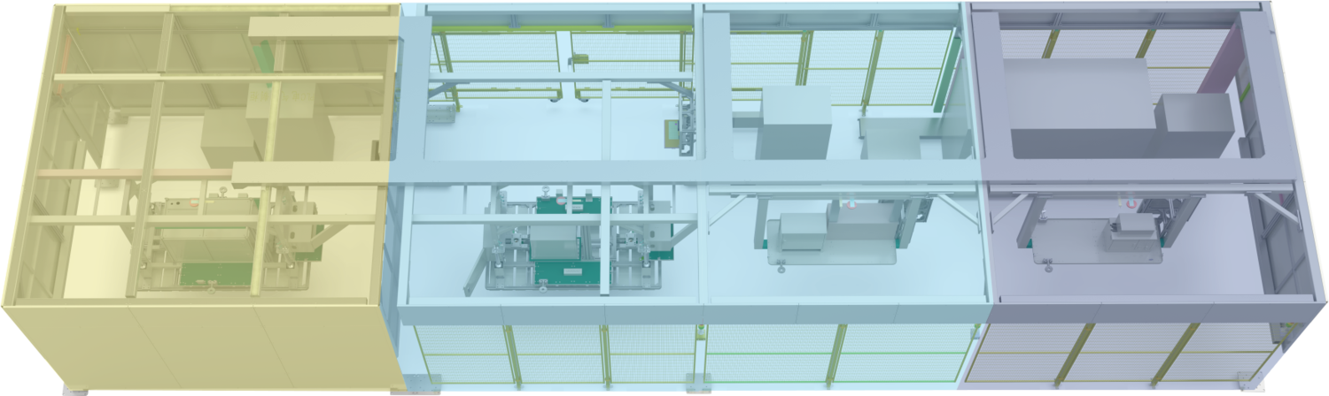 Battery Pack Test Line 3D View